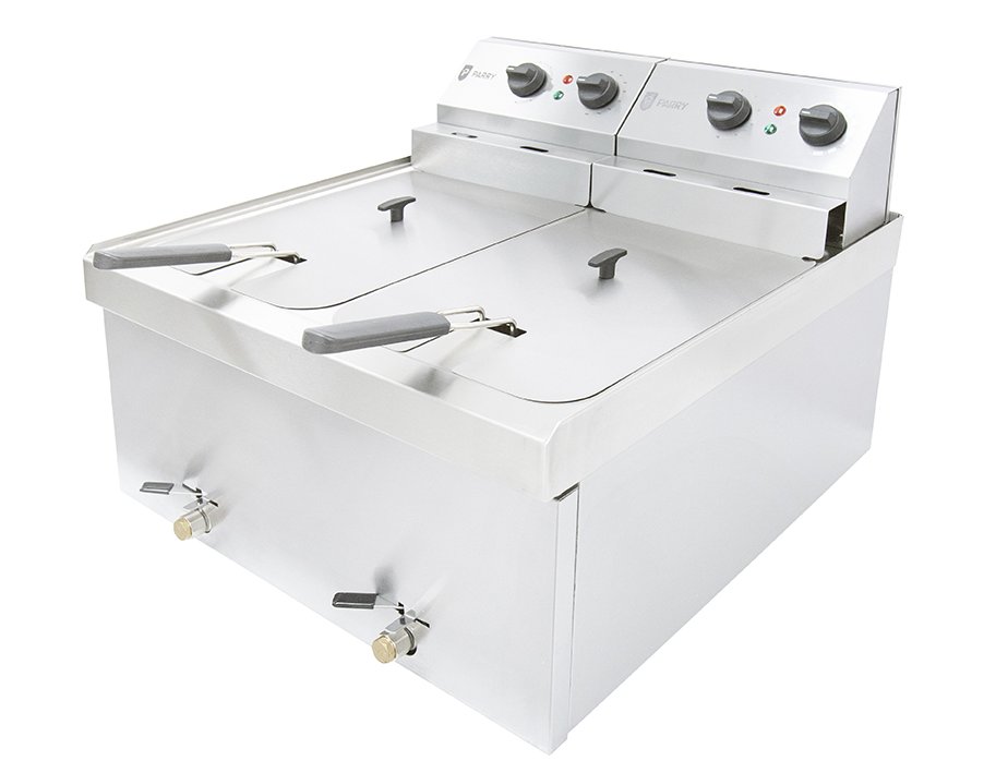 Parry NPDF9 Twin Tank Table Top Electric Fryer 9kW